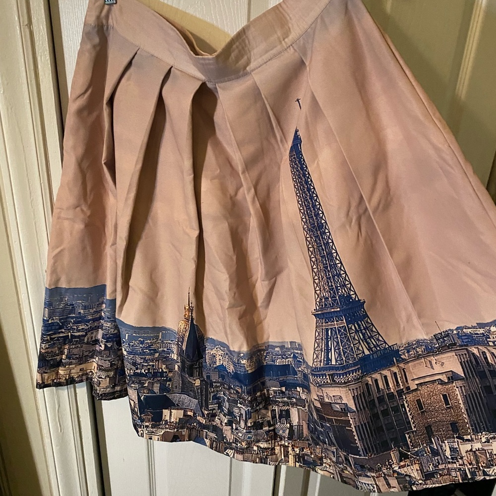 ModCloth Eiffel Tower Paris Photo Skirt